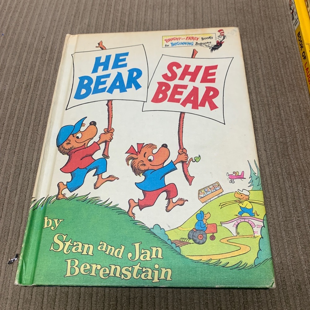 1974 Vintage  He Bear She Bear -Berenstain Bears
